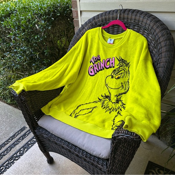The Grinch Dr. Seuss Grinch Sweater XL (16-18) - Picture 4 of 13